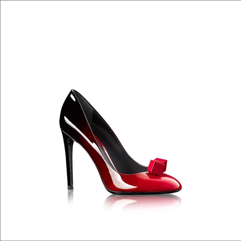 Louis Vuitton Red Ombré Cube Heels ( US 7.5)